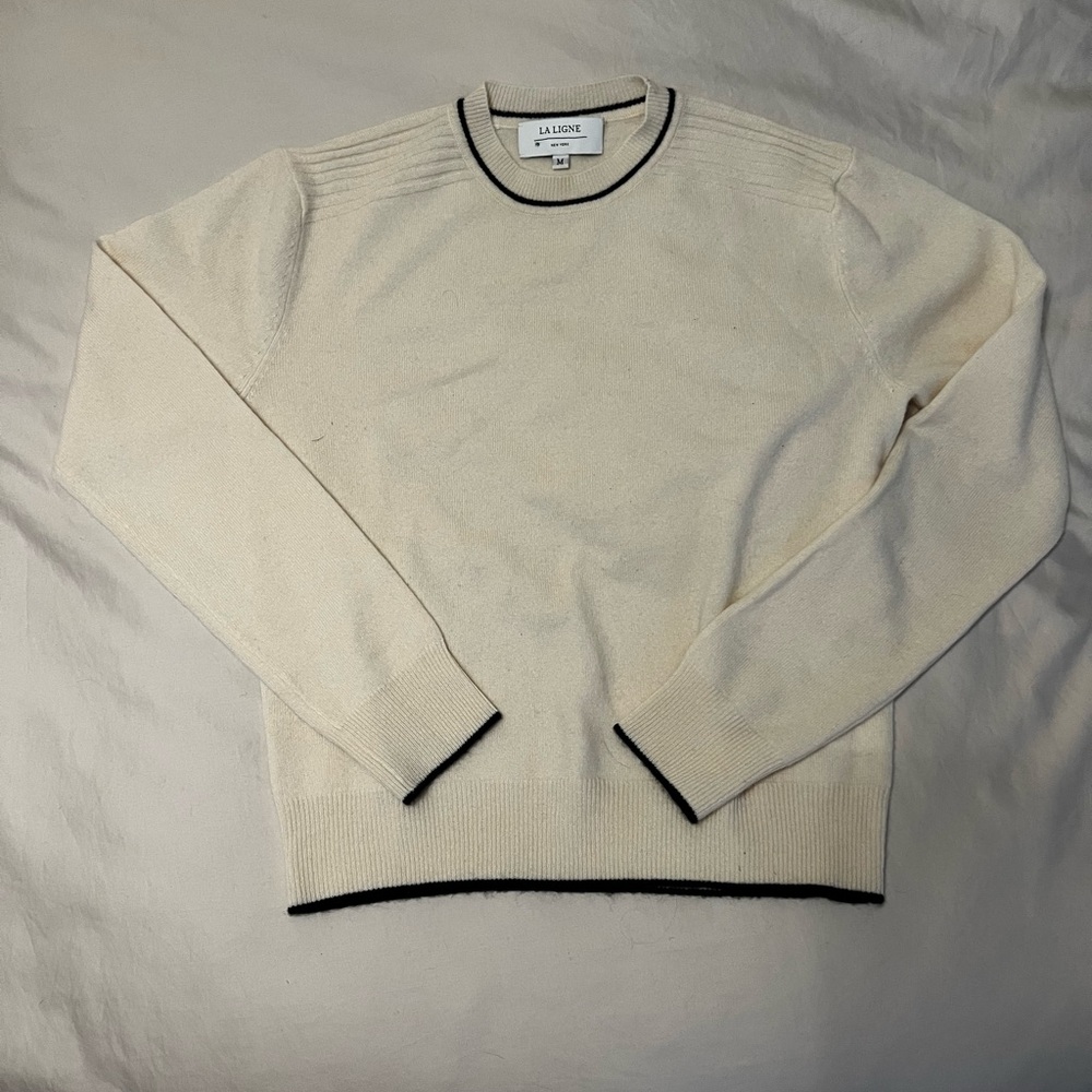 LA LIGNE Cashmere Ribbed Cuff Sweater